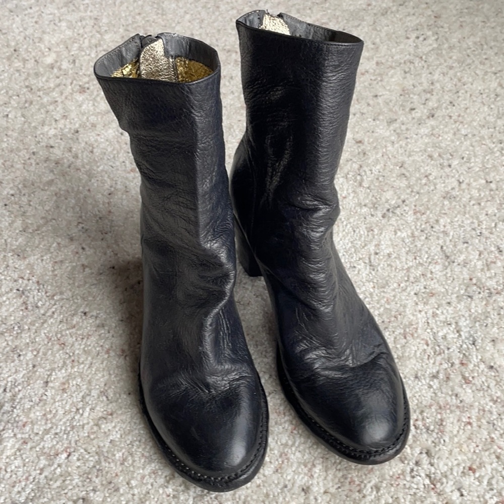 SILVANO SASSETTI Heeled Booties sz FR 37.5, US 6.5-7